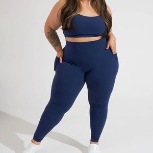 Buffbunny Rosa pocket leggings midnight navy